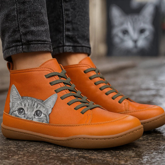KittyKicks™ | Bottines Orthopédiques en Cuir